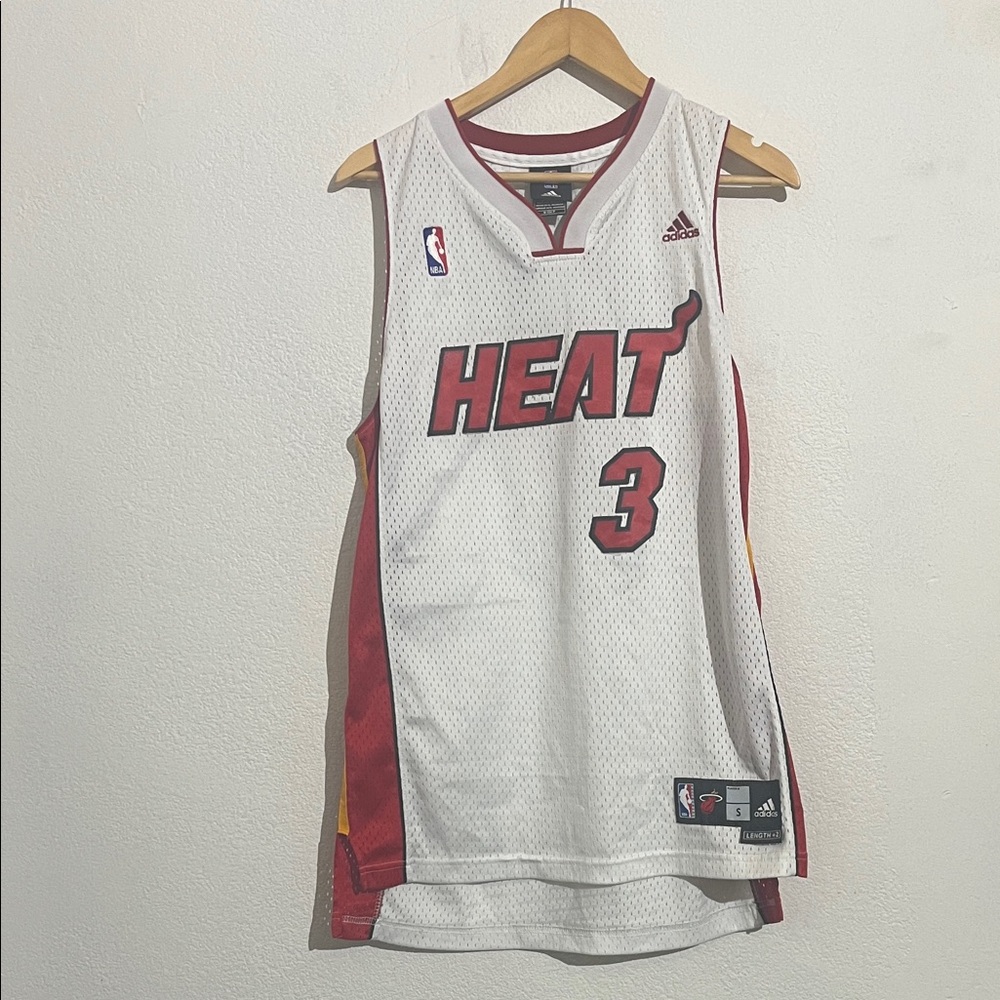Adidas White and Red Heat Jersey